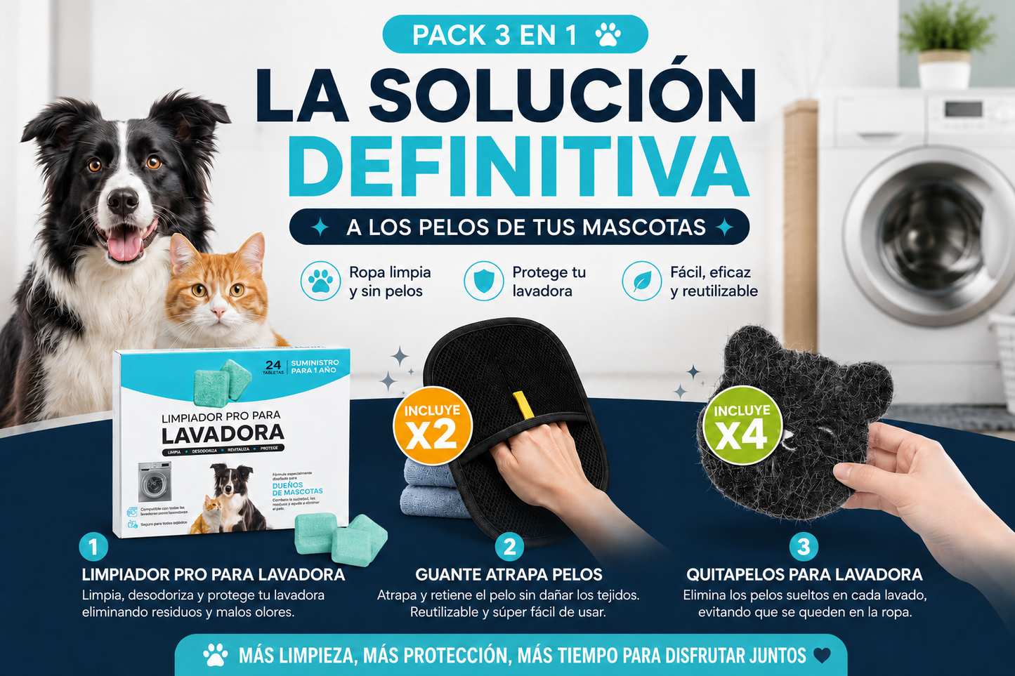 Pack Limpieza Mascotas (3 productos)