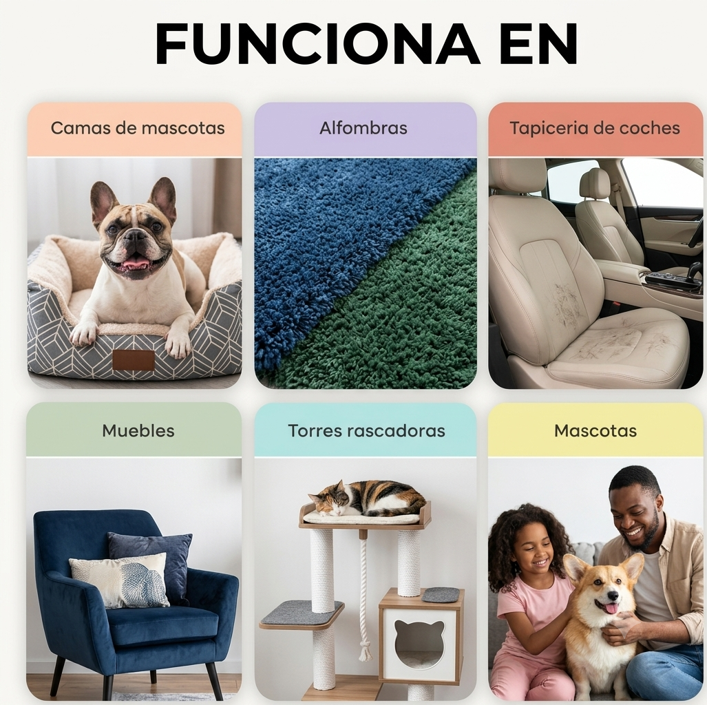 "Manopla Quitapelos Reutilizable para Mascotas"