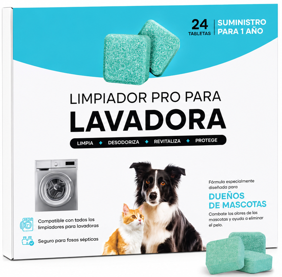 Pastillas Disuelve Pelos de Mascotas para Lavadora